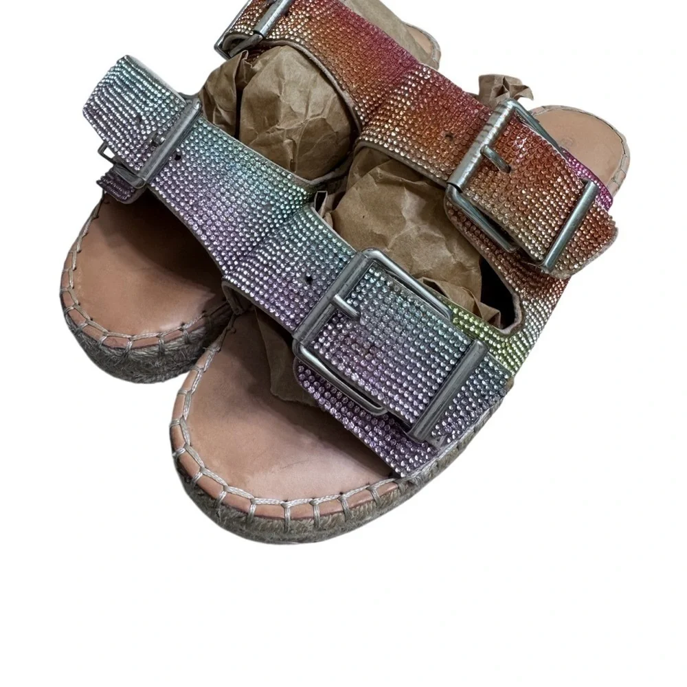 Gianni Bini Multicolor Buckle Sandals